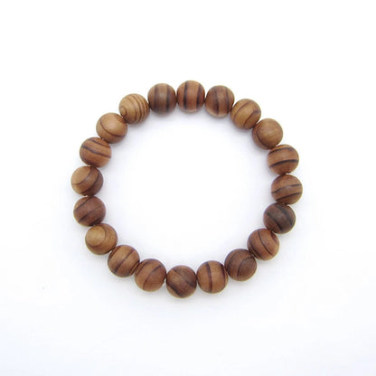 Reiju (Mt. Koya sando Japanese Cedar) 10mm - Japanese precious wood -  Bracelet natural stones Health tree stones