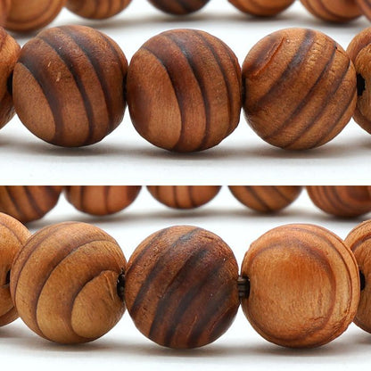 Kumano Cedar 10mm - Japanese precious wood -  Bracelet natural stones Health tree stones