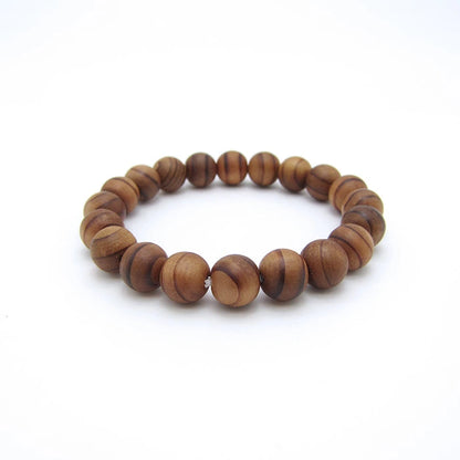 Reiju (Mt. Koya sando Japanese Cedar) 10mm - Japanese precious wood -  Bracelet natural stones Health tree stones