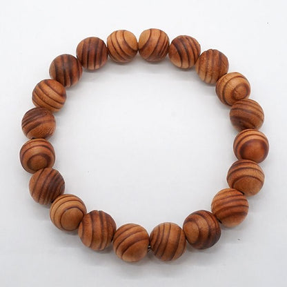 Kumano Cedar 10mm - Japanese precious wood -  Bracelet natural stones Health tree stones