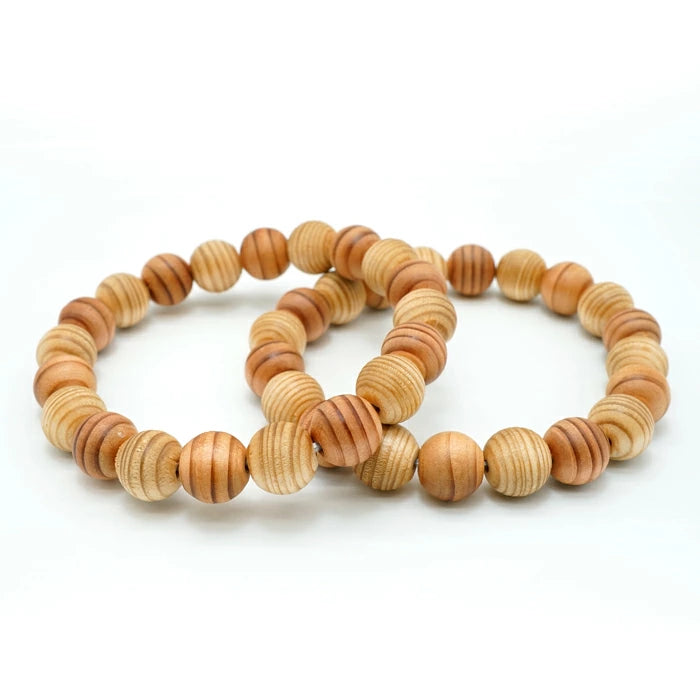 Kumano Hongu Cedar 10mm - Japanese precious wood -  Bracelet natural stones Health tree stones