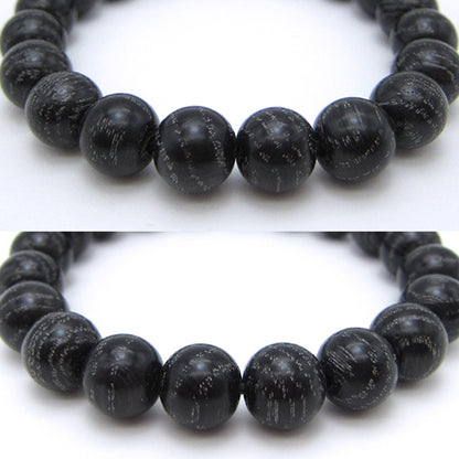 Jindai Chestnut 10mm  - Japanese precious wood - bracelet natural stones Health wealth stones