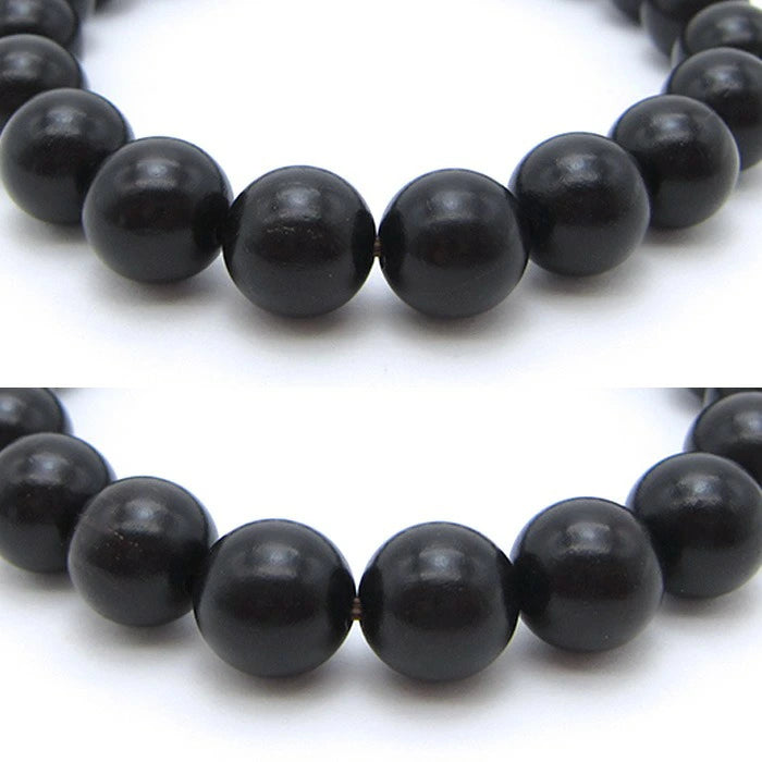 World Powers Wood (indo) - Ebony 10mm bracelet natural stones Health wealth stones