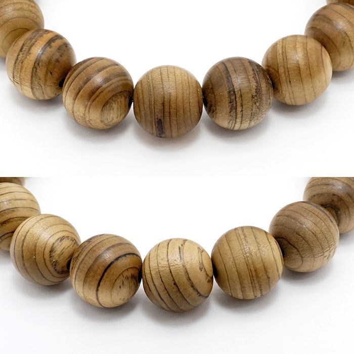 Jindai Koya Pine 12mm - Japanese precious wood -  Bracelet natural stones Health tree stones