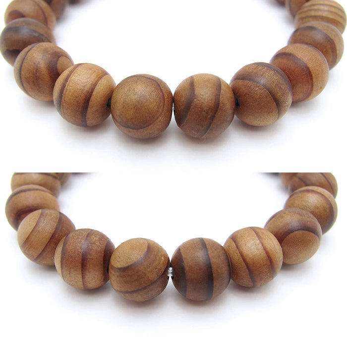 Reiju (Mt. Koya sando Japanese Cedar) 10mm - Japanese precious wood -  Bracelet natural stones Health tree stones