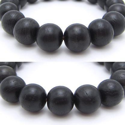 Jindai Chestnut 12mm  - Japanese precious wood - bracelet natural stones Health wealth stones