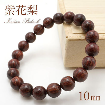 World Powers Wood (indo) - Indian Padauck 10mm bracelet natural stones Health wealth stone