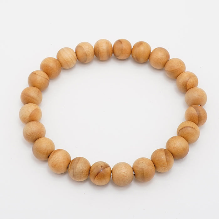 World woods (India) : Himalayan Cedar 8mm bracelet natural stones Health wealth stones