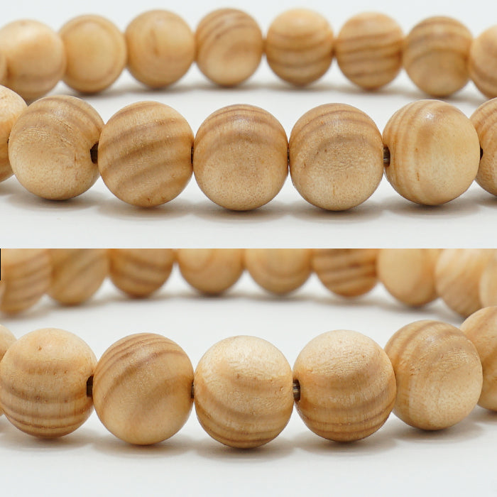 Japanese precious wood - Birthday Wood: January Pine 8mm bracelet natural stones Health wealth stones