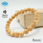 Japanese precious wood - Birthday Wood: March Japanese Cypress (Hinoki) 8mm  bracelet natural stones Health wealth stones