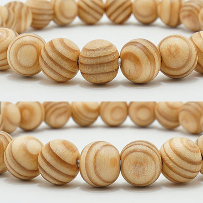 Japanese precious wood - May Cedar 8mm bracelet natural stones Health wealth stones