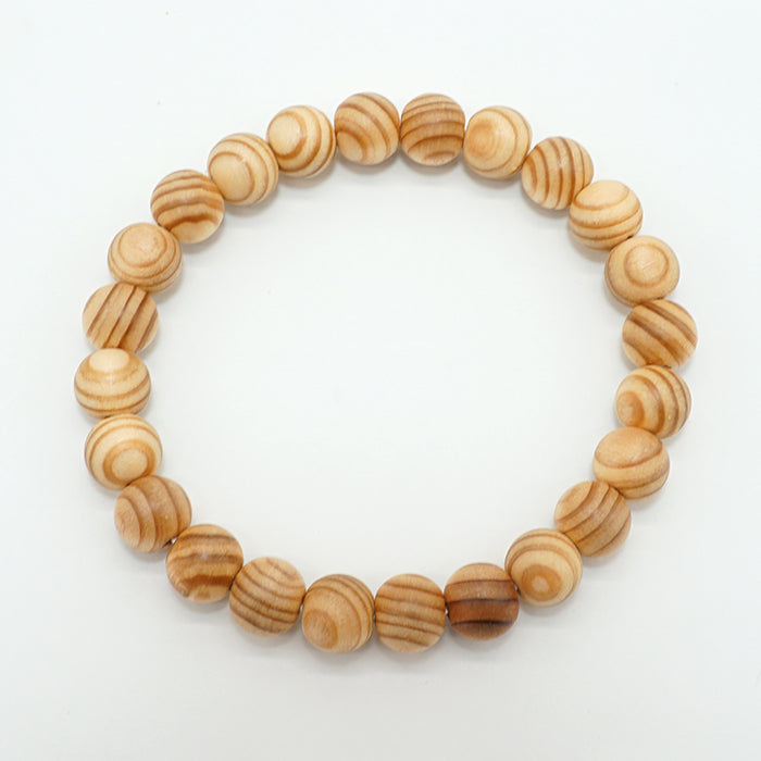 Japanese precious wood - May Cedar 8mm bracelet natural stones Health wealth stones