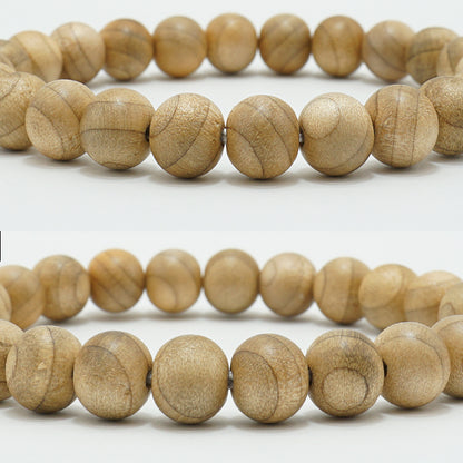 Japanese precious wood - September  Magnolia obovata 8mm bracelet natural stones Health wealth stones