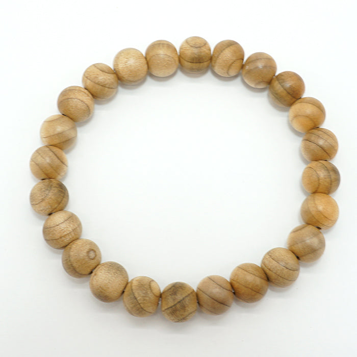 Japanese precious wood - September  Magnolia obovata 8mm bracelet natural stones Health wealth stones