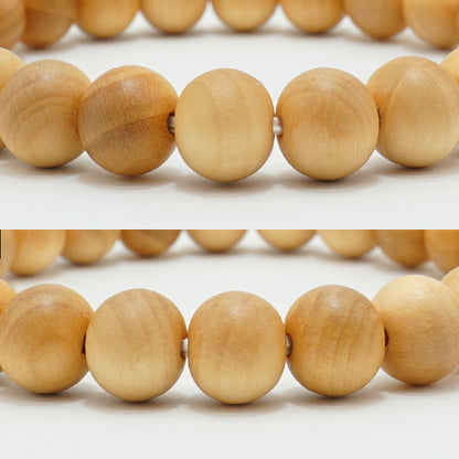 Japanese precious wood - November Ginkgo 8mm bracelet natural stones Health wealth stones