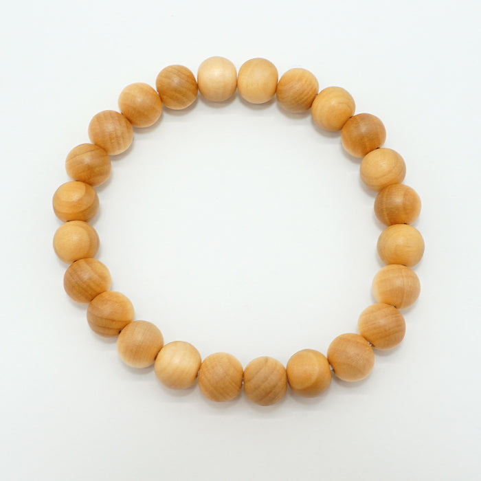 Japanese precious wood - November Ginkgo 8mm bracelet natural stones Health wealth stones