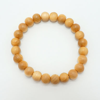 Japanese precious wood - November Ginkgo 8mm bracelet natural stones Health wealth stones