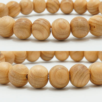 Japanese precious wood - December fir tree 8mm bracelet natural stones Health wealth stones