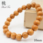 World woods (China) : Peach Tree 10mm bracelet natural stones Health wealth stones