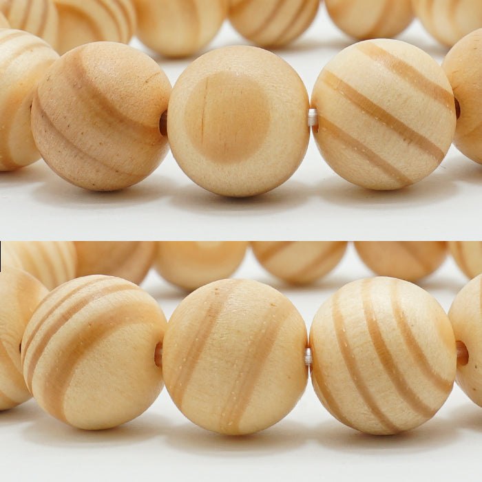 Japanese precious wood - Birthday Wood: January Pine 12mm  bracelet natural stones Health wealth stones