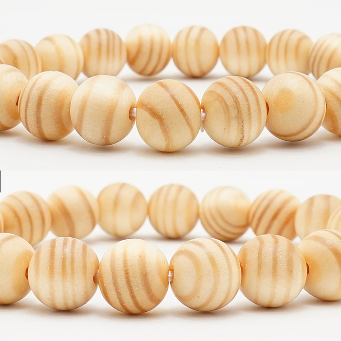 Japanese precious wood - Birthday Wood: January Pine 10mm  bracelet natural stones Health wealth stones