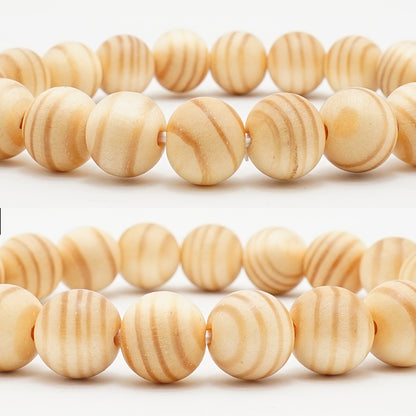 Japanese precious wood - Birthday Wood: January Pine 10mm  bracelet natural stones Health wealth stones