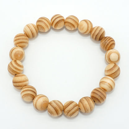 Japanese precious wood - May Cedar 10mm bracelet natural stones Health wealth stones