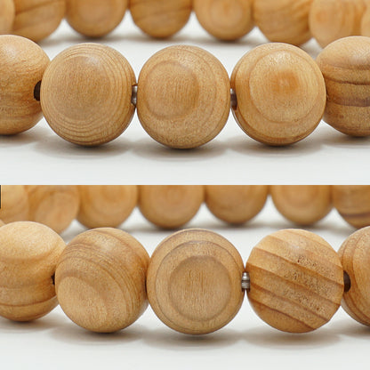 Japanese precious wood - December fir tree 10mm bracelet natural stones Health wealth stones