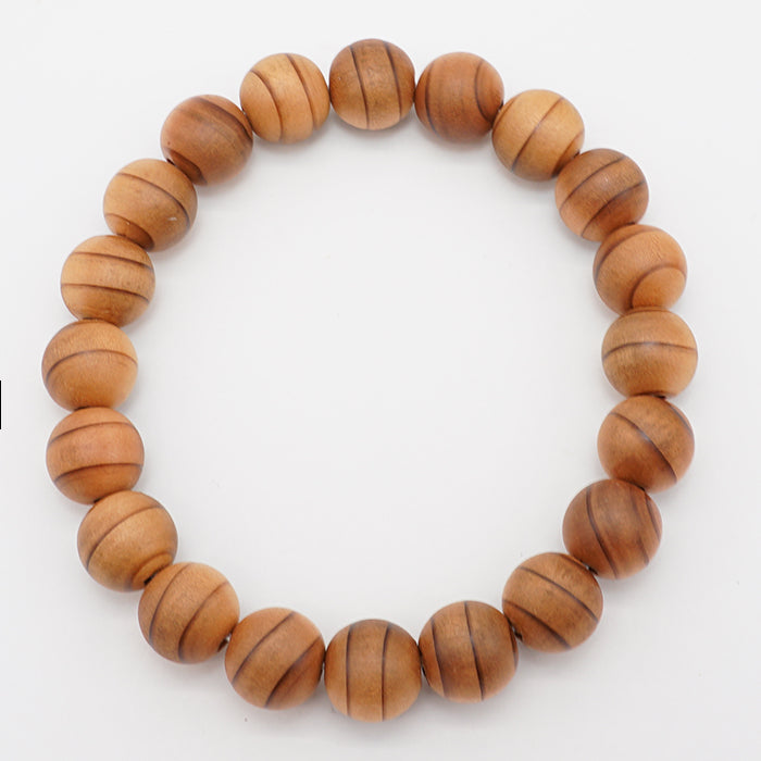 Japanese precious wood Nikko Cedar 10mm bracelet natural stones Health wealth stones