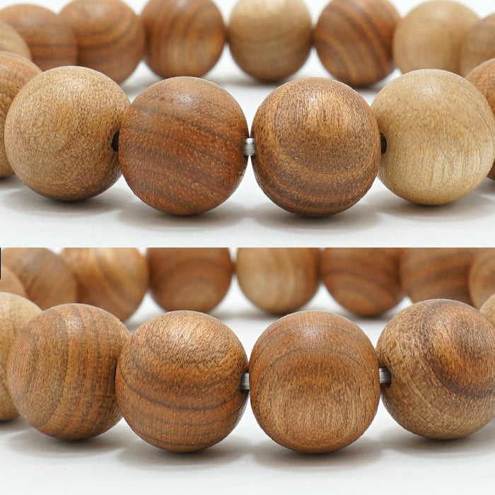 Japanese precious wood - Birthday Wood: February Walnut 12mm  bracelet natural stones Health wealth stones