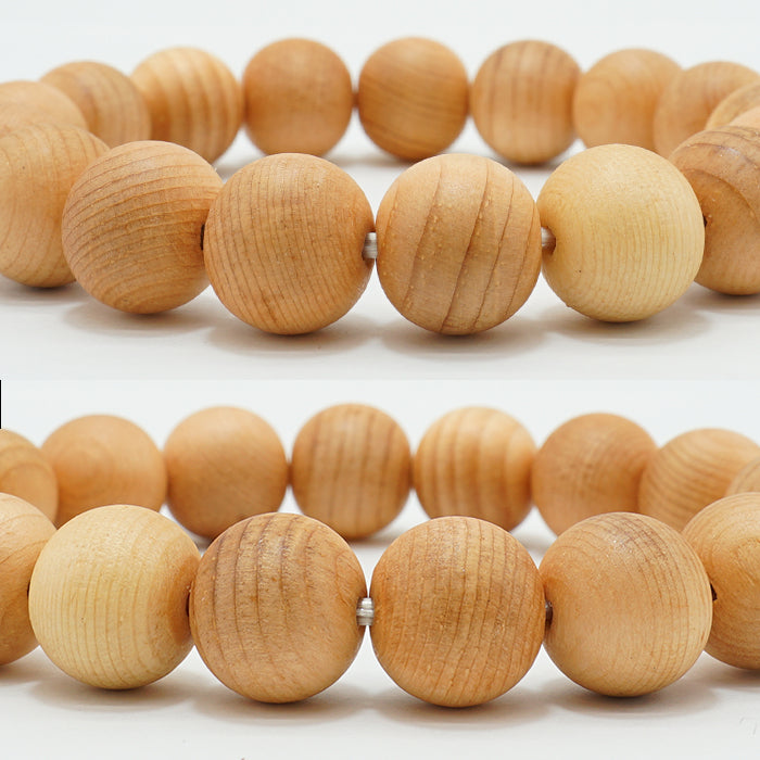 Japanese precious wood - Birthday Wood: March Japanese Cypress (Hinoki) 12mm  bracelet natural stones Health wealth stones