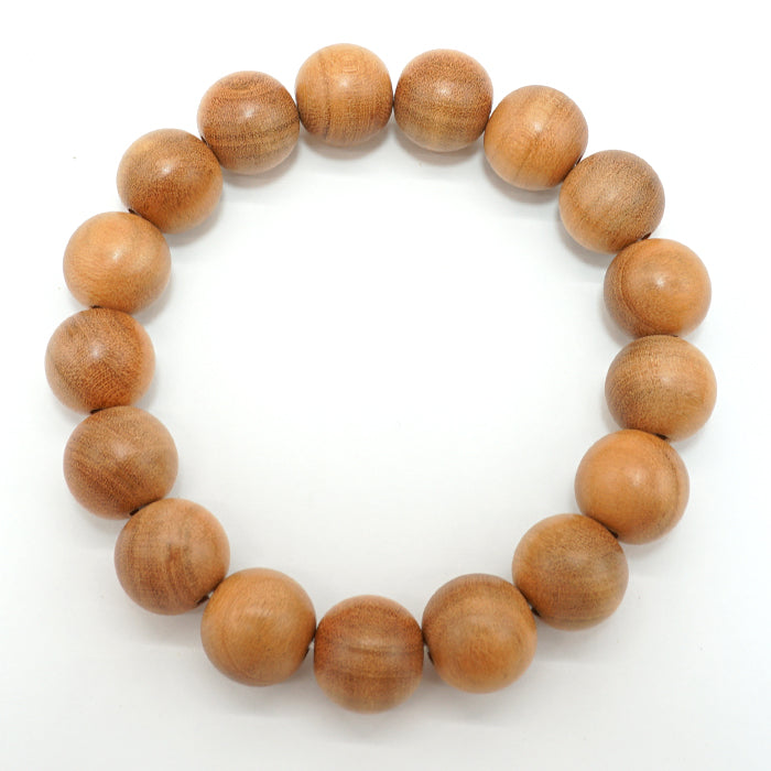 Japanese precious wood -  April YamaSakura 12 mm bracelet natural stones Health wealth stones