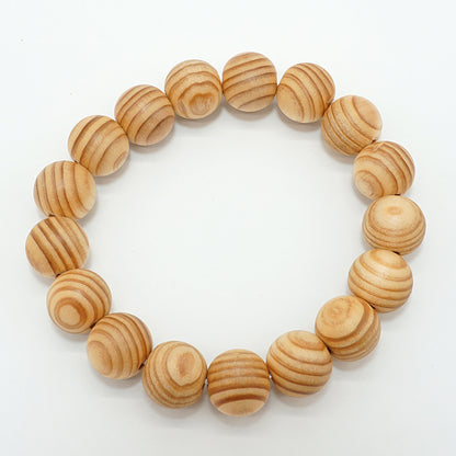 Japanese precious wood - May Cedar 12mm bracelet natural stones Health wealth stones