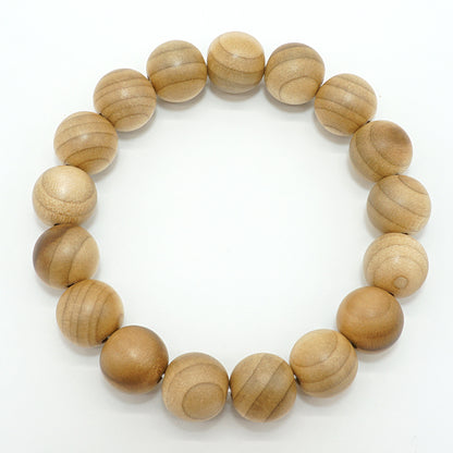 Japanese precious wood - September  Magnolia obovata 12mm bracelet natural stones Health wealth stones