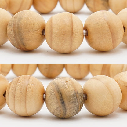 Kumano Hongu Ginkgo 12mm - Japanese precious wood -  Bracelet natural stones Health tree stones