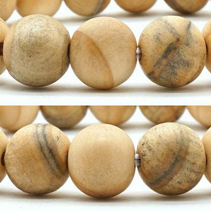 Kumano Hongu Ginkgo 10mm - Japanese precious wood -  Bracelet natural stones Health tree stones