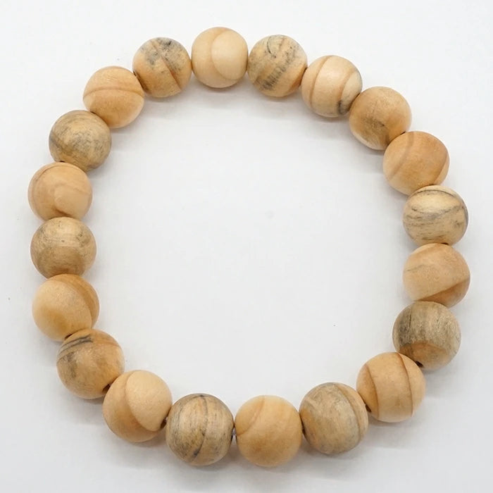 Kumano Hongu Ginkgo 10mm - Japanese precious wood -  Bracelet natural stones Health tree stones