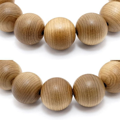 Jindai Koya Pine 15mm - Japanese precious wood -  Bracelet natural stones Health tree stones