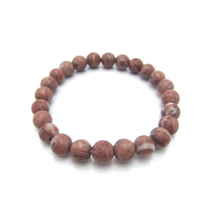 Japan Stones Birthstone: March Tosa Sakura (red) 8mm   bracelet natural stones Health wealth stones