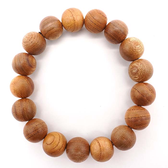 Mt. Koya Zelkova 12mm - Japanese precious wood - Bracelet natural stones Health tree stones