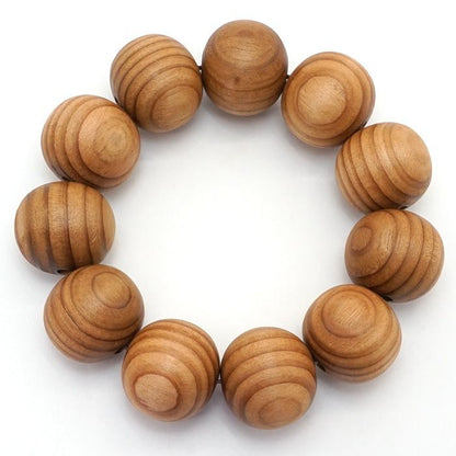 Japanese precious wood Birthday Wood: May Cedar　21ｍｍ   bracelet natural stones Health wealth stones