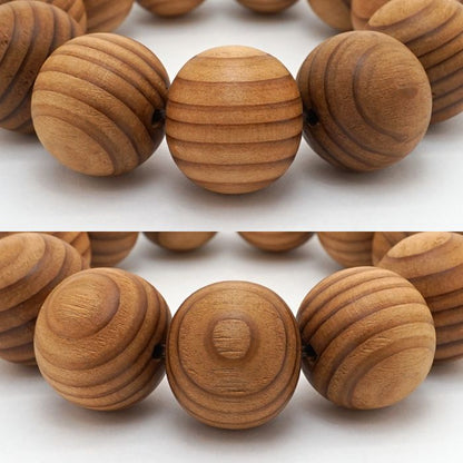 Japanese precious wood Birthday Wood: May Cedar　21ｍｍ   bracelet natural stones Health wealth stones