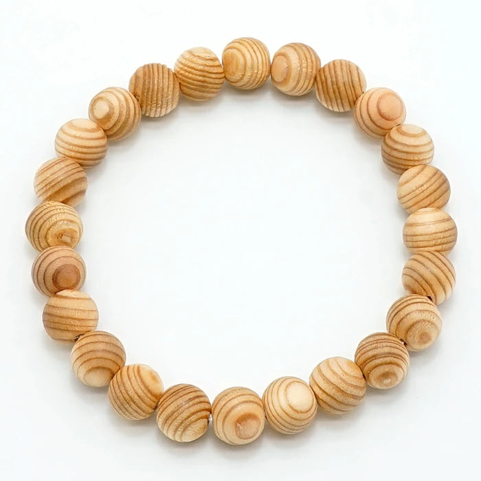 Kumano Hongu Cedar 8mm - Japanese precious wood -  Bracelet natural stones Health tree stones