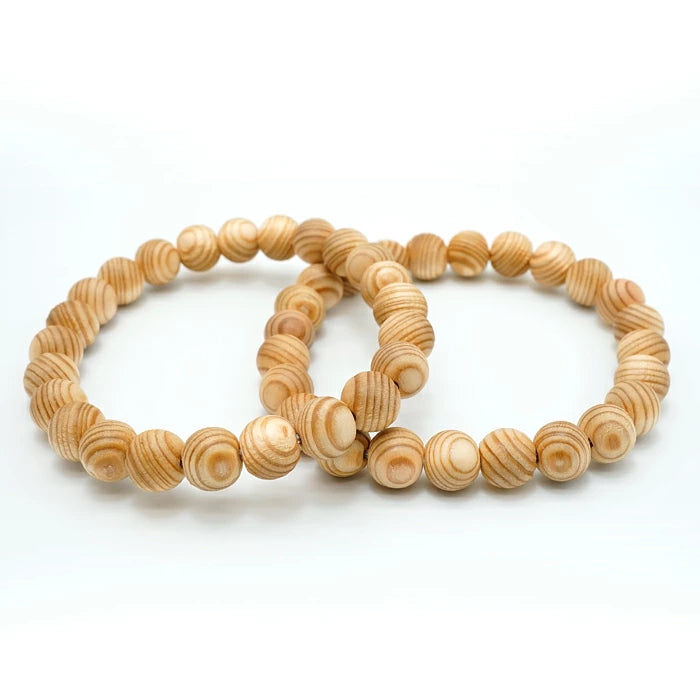 Kumano Hongu Cedar 8mm - Japanese precious wood -  Bracelet natural stones Health tree stones