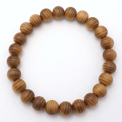 Jindai Cypress　8mm - Japanese precious wood -  Bracelet natural stones Health tree stones