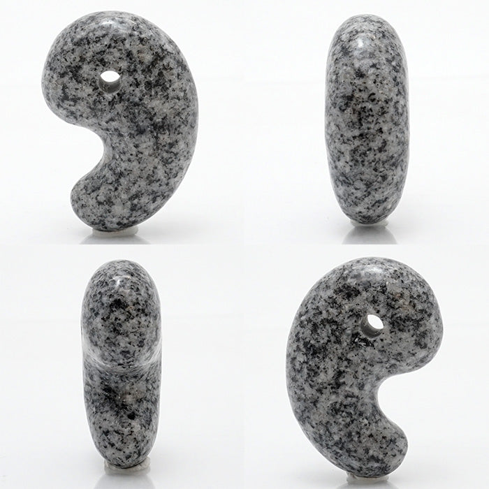 Japan Stones :  Angel Snow Light 3cm magatama comma shape natural stones Health wealth stones