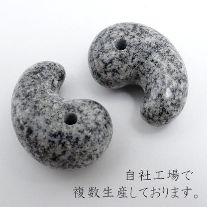 Japan Stones :  Angel Snow Light 3cm magatama comma shape natural stones Health wealth stones