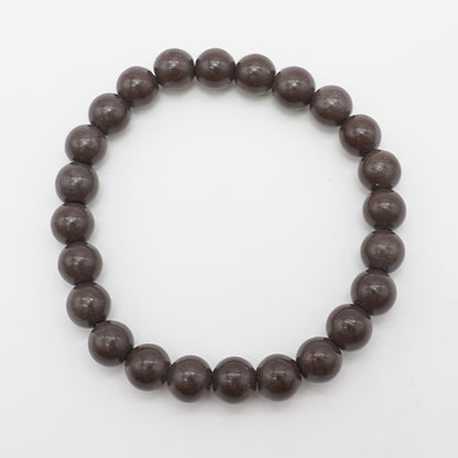 Japan Stones : Black Slate 8mm bracelet natural stones Health wealth stones