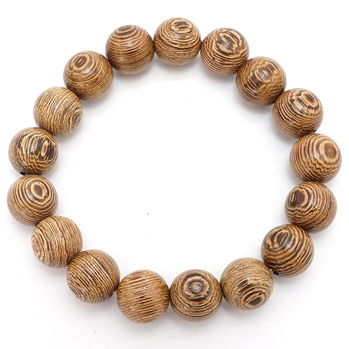 World Powers Wood (asia) -  Bombay Black Wood  12mm bracelet natural stones Health wealth stones