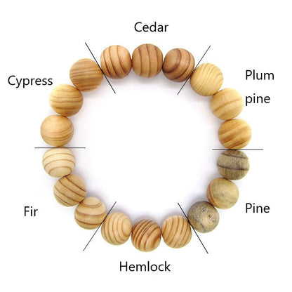 Koya Rikuboku 12mm - Japanese precious wood - Bracelet natural stones Health tree stones